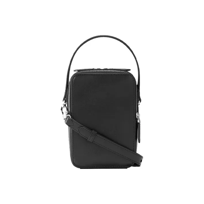 MONTBLANC Meisterstuck Cow Leather Patchwork Leather Shoulder Bag Crossbody Bag Handbag Mini Unisex Black/Blue-2