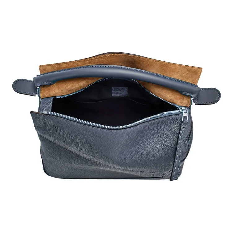 LOEWE Puzzle Cow Leather Shoulder Bag Crossbody Bag Large Size Men's Ocean-5