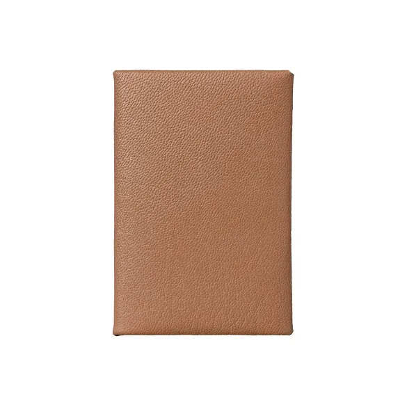 HERMES Sheepskin Card Holder Card Holder Regular Women's Kraft Paper Color-1