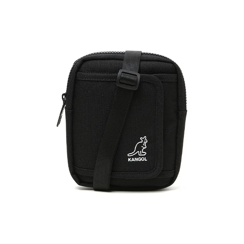 KANGOL Fabric Square Bag Shoulder Bag Crossbody Bag Regular Unisex Gray/Black-5