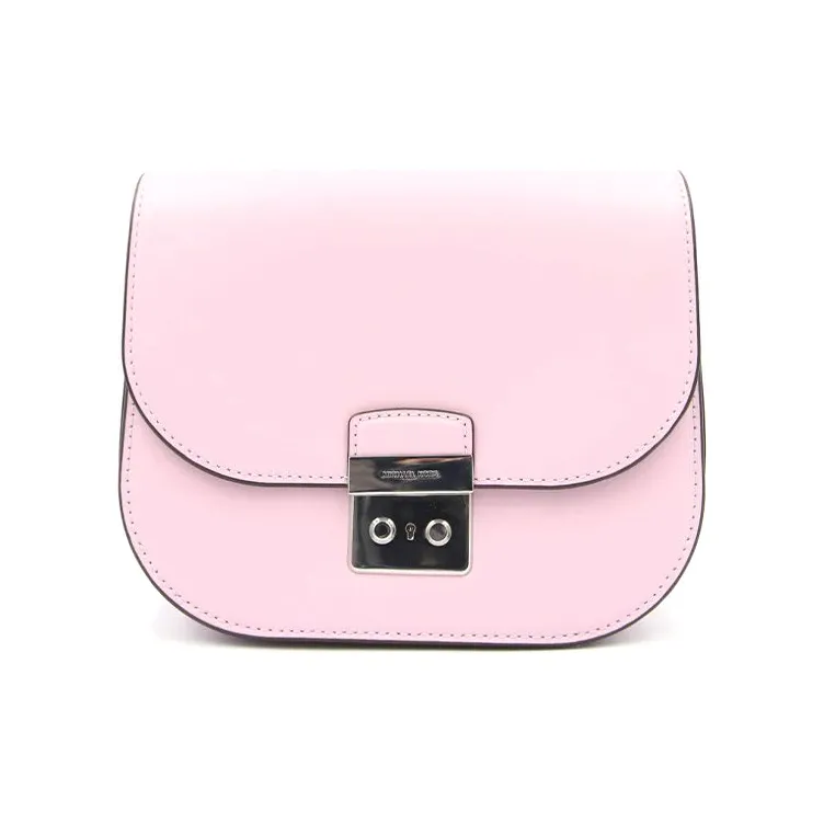 MICHAEL KORS Sloan Leather Piglet Bag, Shoulder Bag, Crossbody Bag Small Size Women's Pink-0