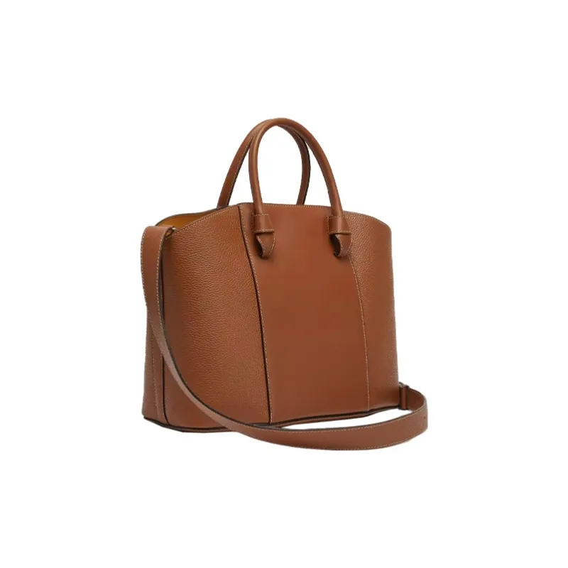 Furla Cow Leather Portable Crossbody Bag, Shoulder Bag Tubas Women's Brown-2