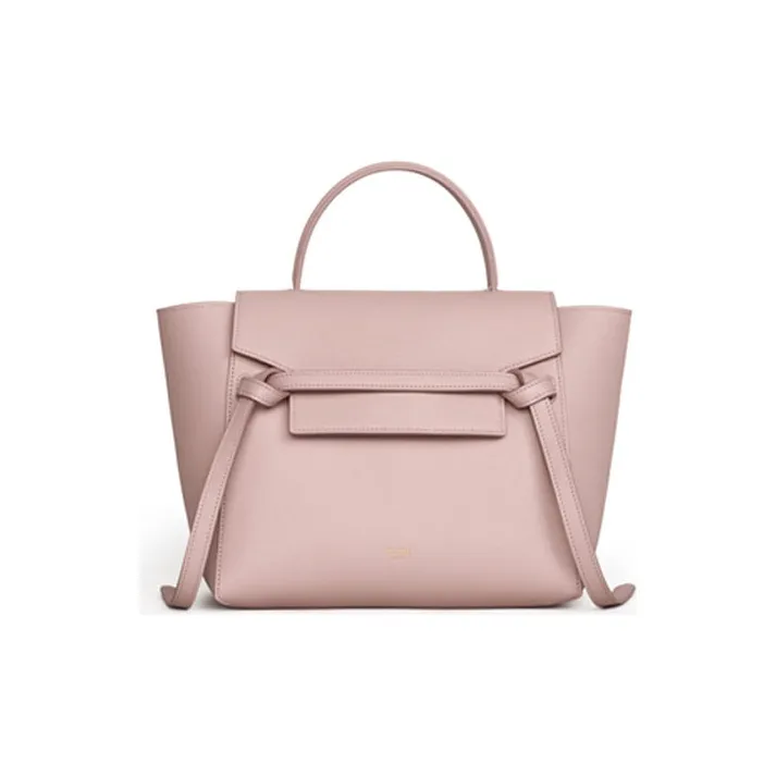 CELINE Belt Grained Calfskin Catfish Bag Handbag Shoulder Bag Crossbody Bag Micro Women's Candy Color/Retro Pink-0