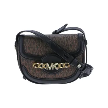 MICHAEL KORS Polyester Shoulder Bag Women's Brown & Black