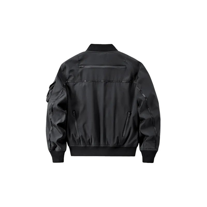 VIP Multi Pocket Tactical Flight Jacket Unisex Black-1