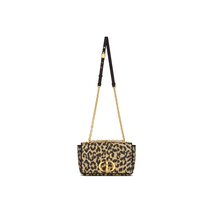 DIOR Caro Embroidery Shoulder Bag Crossbody Bag Medium Size Women's Multicolor Beige-4