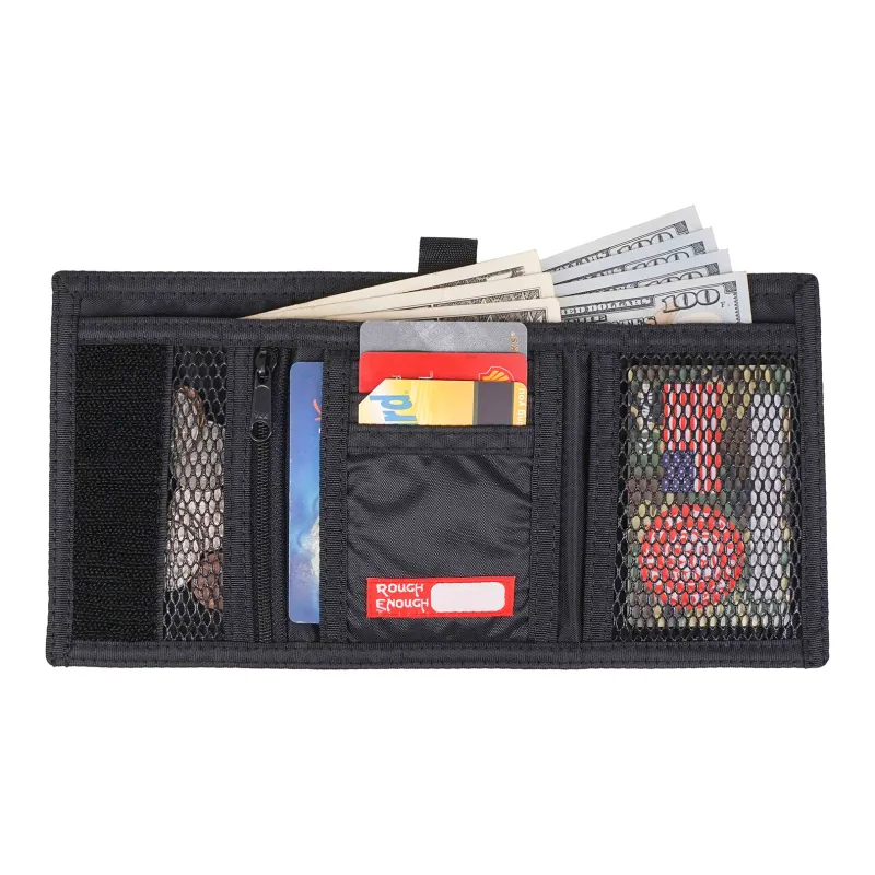 Rough Enough Polyamide Coin Purse Card Holder Wallet Unisex Blue-3