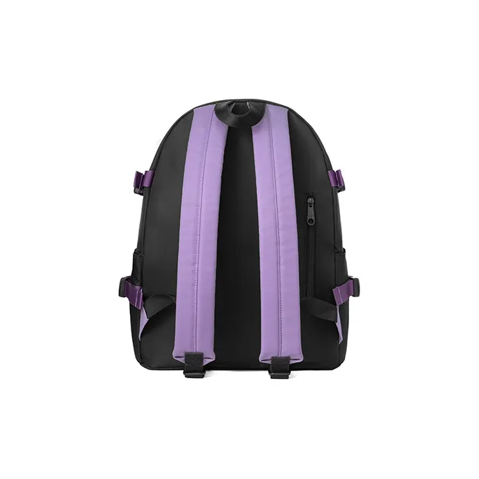 MR.ACE HOMME Nylon Fabric Backpack Regular Women's Purple Blue Black-9