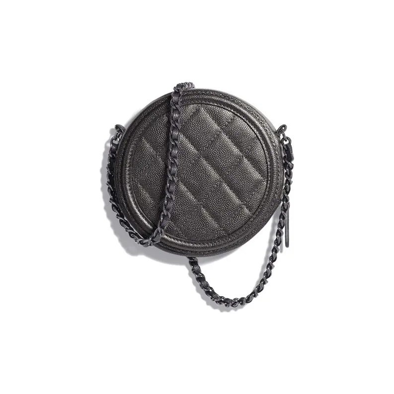 CHANEL 19Bag Sheepskin Shoulder Bag Unisex Black-2
