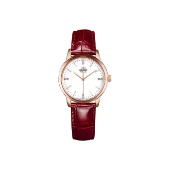 ORIENT Mechanical Movement Leather Watch Bands Watch 32mm Women's Watch White Dial RA-NB0105S