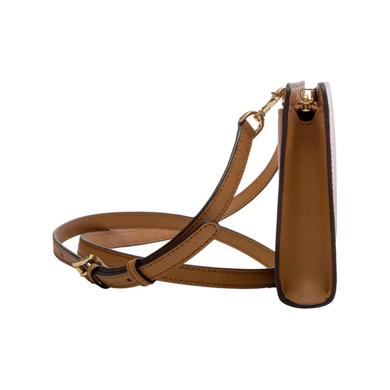 MICHAEL KORS Jet Set Travel Leather Clutch, Shoulder Bag, Crossbody Bag Large Size Women's Brown-1