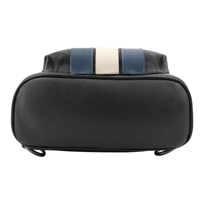 Coach ARGE POUCH IN SIGNATURE CANVAS WITH VARSITY STRIPE-4