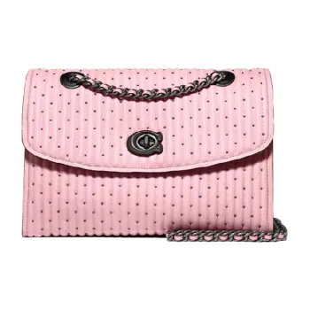 COACH Parker Lambskin Crossbody Bag Shoulder Bag Medium Size Women's Cherry Blossom Pink