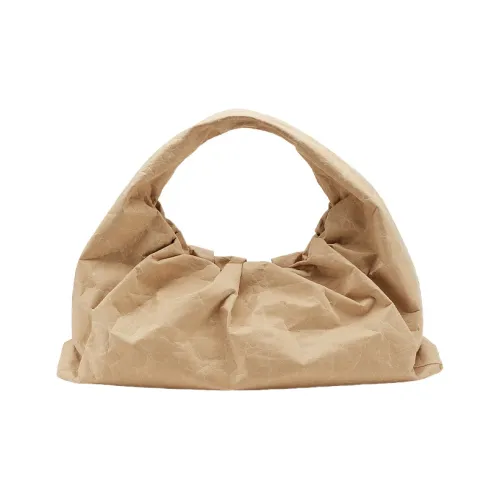 Bottega Veneta Cow Leather Handbag Handbag Women's Kraft Paper Color