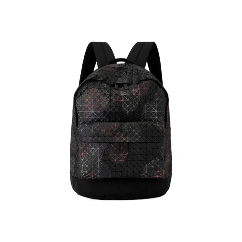 ISSEY MIYAKE Daypack Polyurethane Cotton Backpack Large Size Unisex Black & Multicolor