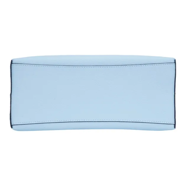 COACH Mollie Cow Leather Shoulder Bag, Crossbody Bag, Tote Bag, Handbag Medium Size Women's Holy Grail Blue-3