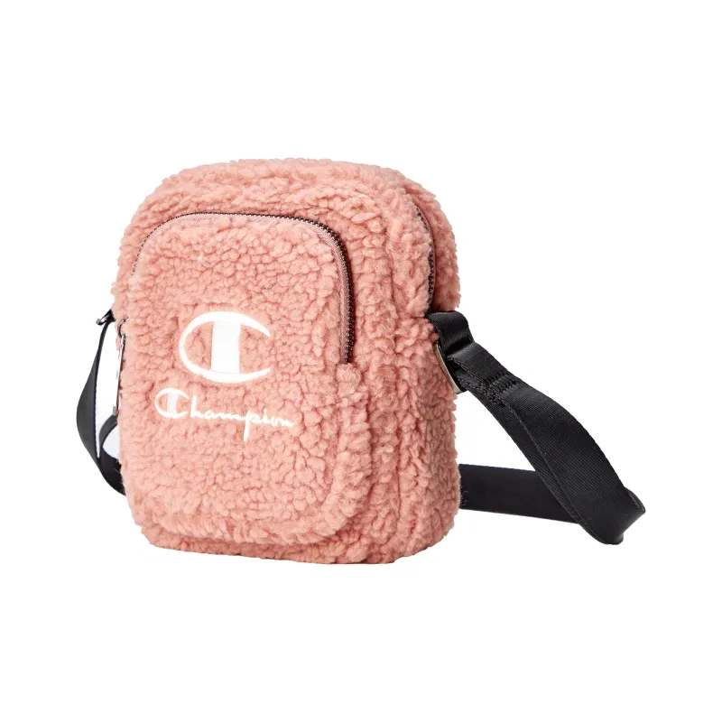 Champion Fabric Shoulder Bag Unisex Ecru/Brown/Pink-1