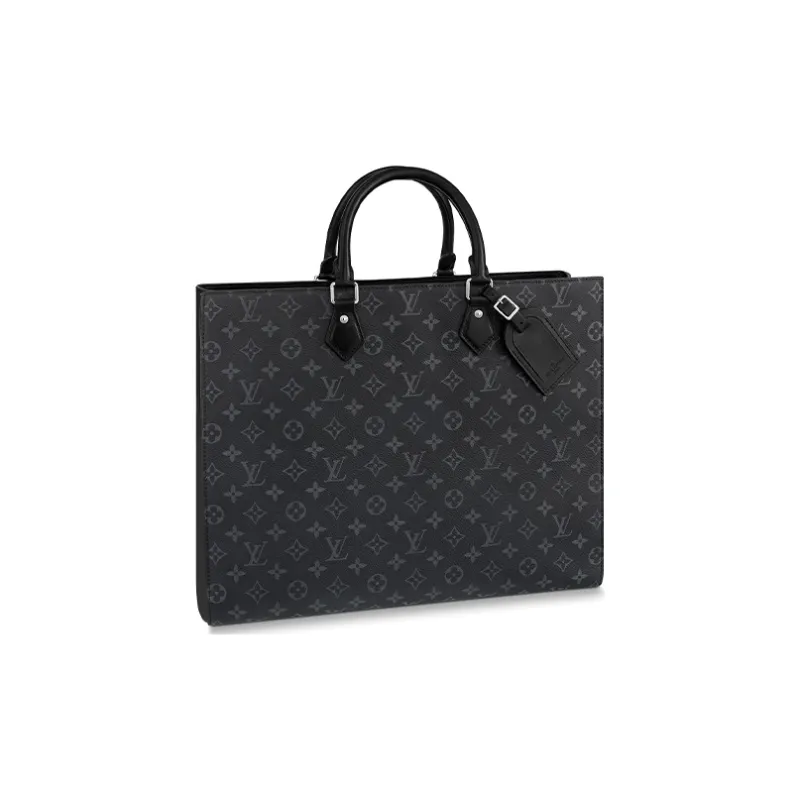 LOUIS VUITTON Canvas Bag, Handbag, Handbag Men's Black-3