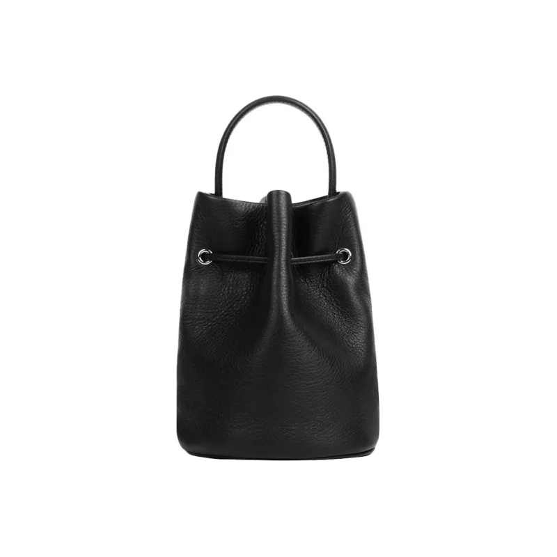 Balenciaga Cow Leather Bucket Bag, Shoulder Bag Regular Women's Black-1