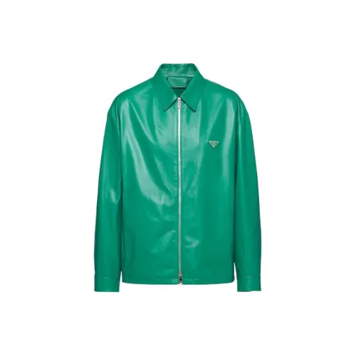 PRADA Jackets Men Laurel Green