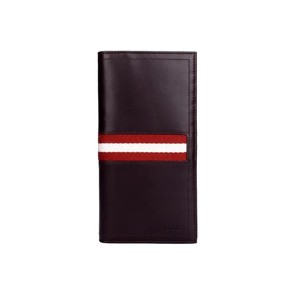 BALLY Cow Leather Wallet Coin Purse Wallet Men's Brown-0