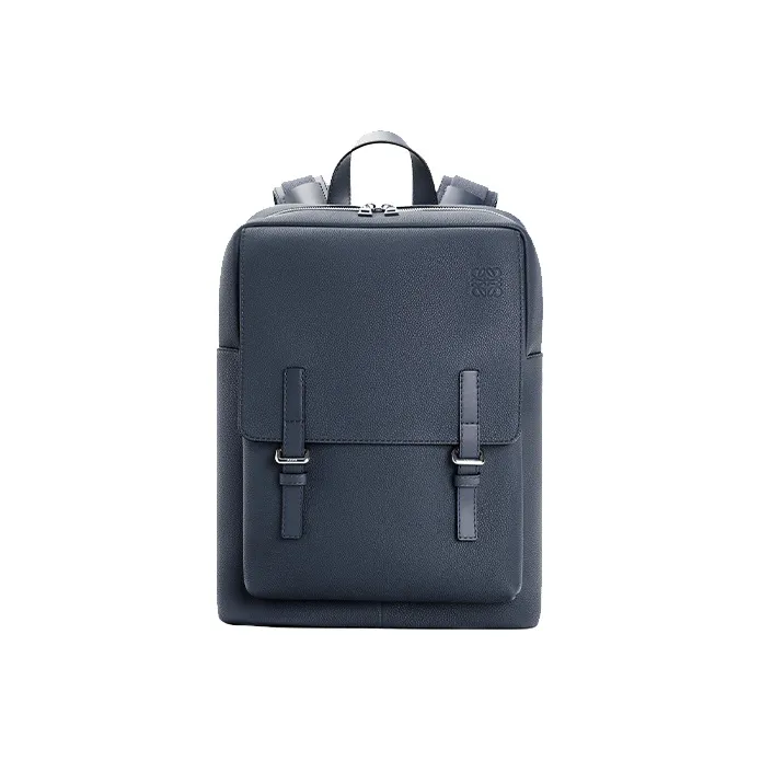 LOEWE Military Soft Grained Calfskin Backpack Men's Ocean-0