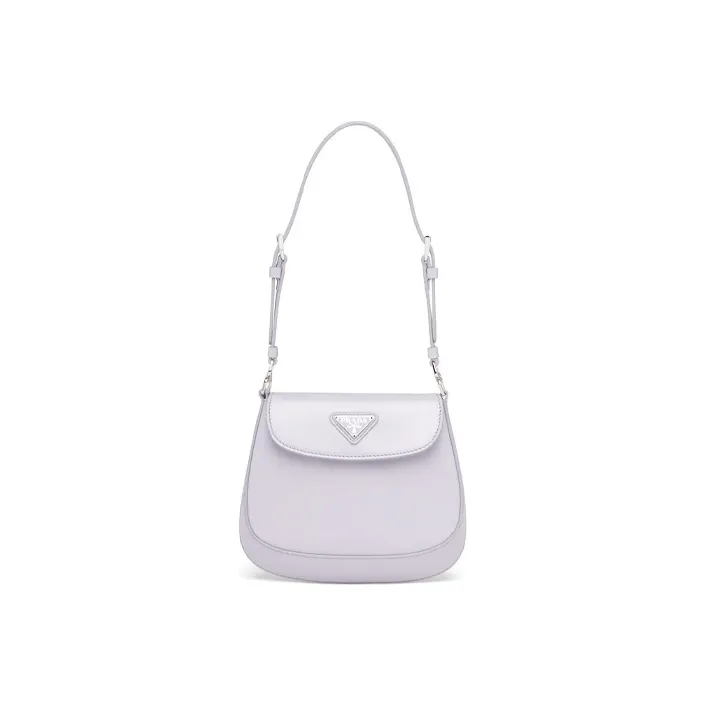 PRADA Cleo Leather Crossbody Bag Mini Women's Wisteria Purple Color-0