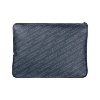 EMPORIO ARMANI PVC Clutch Regular Unisex Dark Blue