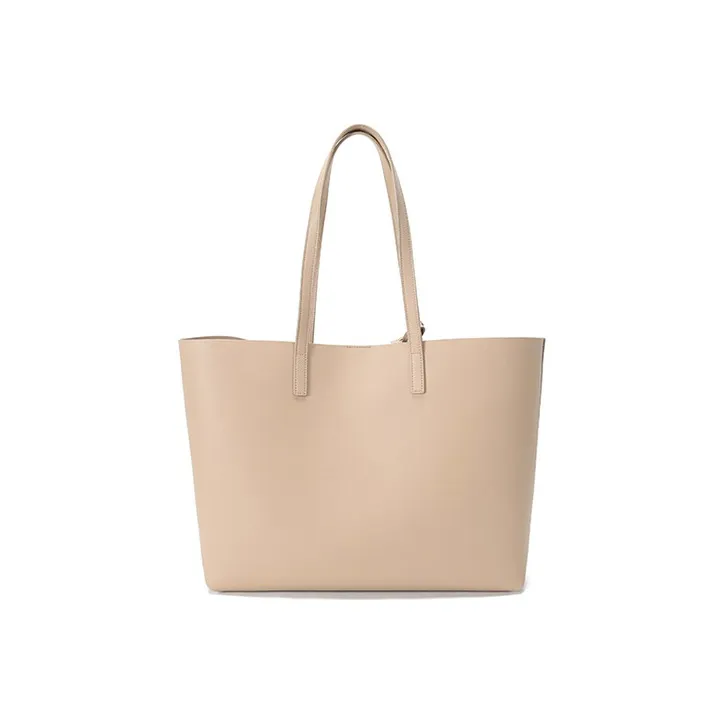 SAINT LAURENT East/West Soft Calfskin Combo Bag Tote Bag Shopping Bag Handbag Shoulder Bag Women's Nude-4