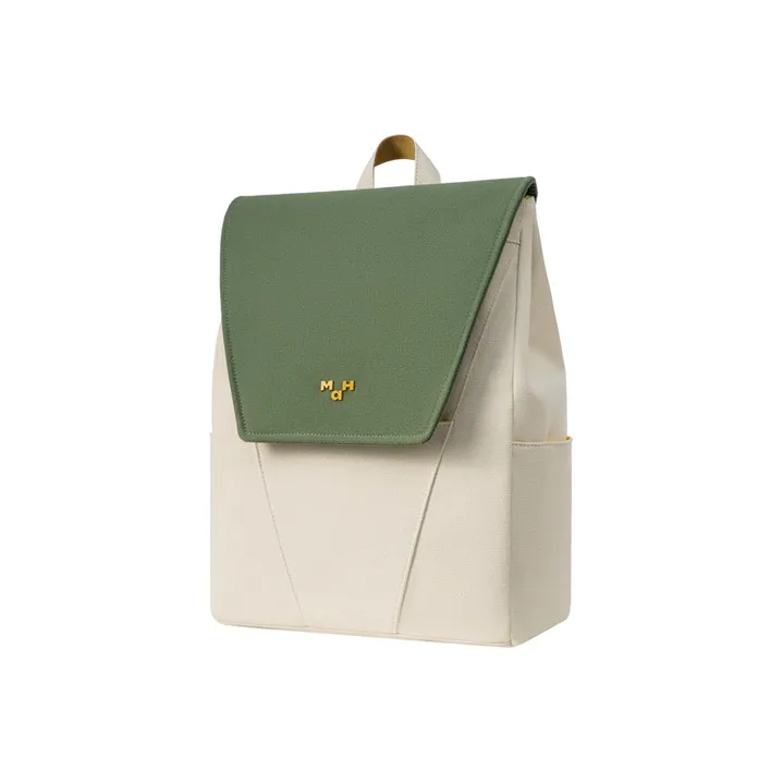 MAH Sheep Cottage Collaboration Cotton Backpack Large Size Women's Bamboo Green-1