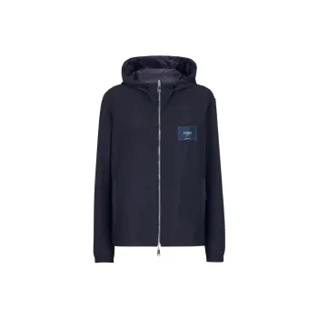 FENDI Reversible Logo patch Hooded Jacket