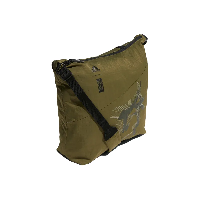 Adidas Wuji Series Polyamide Messenger Bag, Shoulder Bag, Crossbody Bag Regular Unisex Olive Green-1