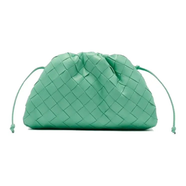 Bottega Veneta POUCH Cloud Bag Sheepskin Handheld Shoulder Bag Crossbody Bag Mini Women's Green-3