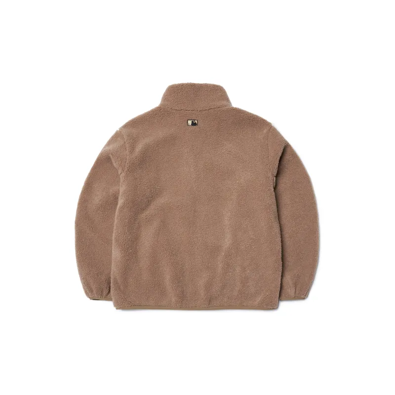 MLB New York Yankees Velvet Jackets Unisex Light Brown-1
