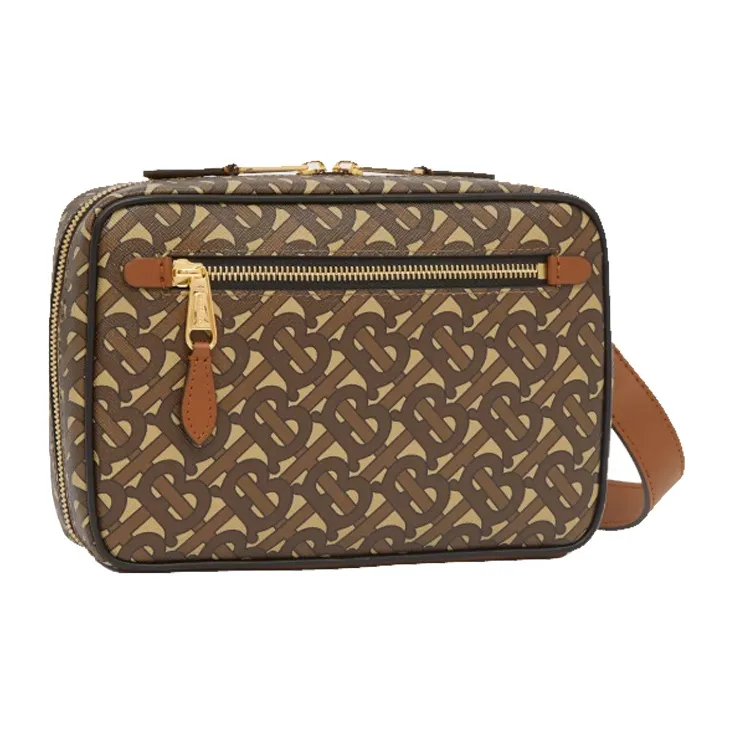 Burberry Canvas Shoulder Bag Crossbody Bag Regular Men's Mule Brown-2