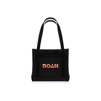 NOAH Cotton Tote Handbag Regular Unisex Black