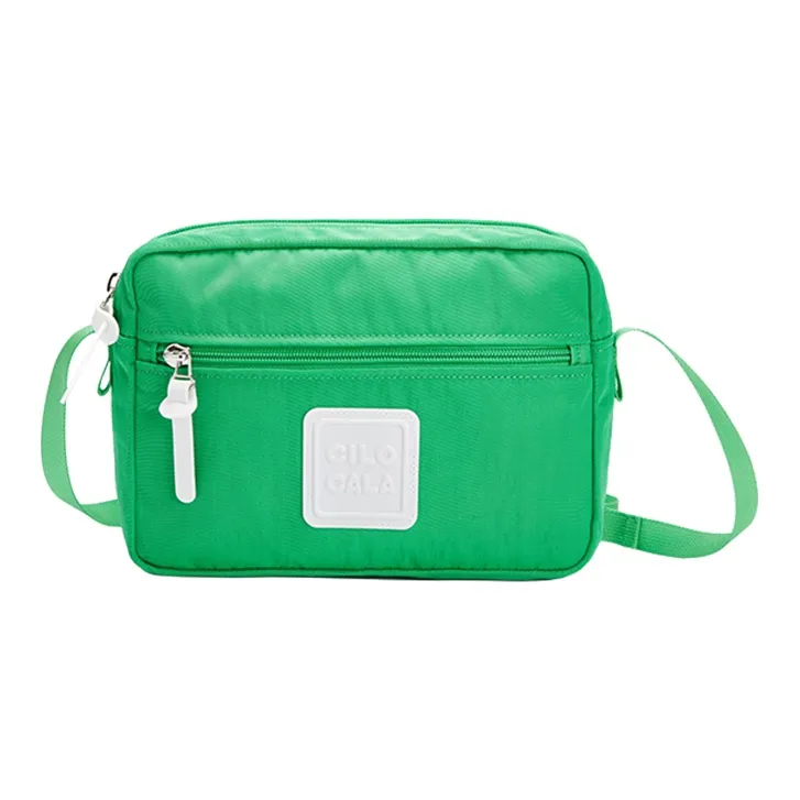 CILOCALA Nylon Fabric Crossbody Bag Square Bag Shoulder Bag Regular Unisex Red Candy Color-16
