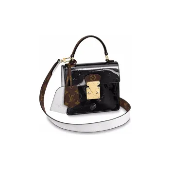 LOUIS VUITTON Cow Leather Handbag, Crossbody Bag, Shoulder Bag Regular Women's Black