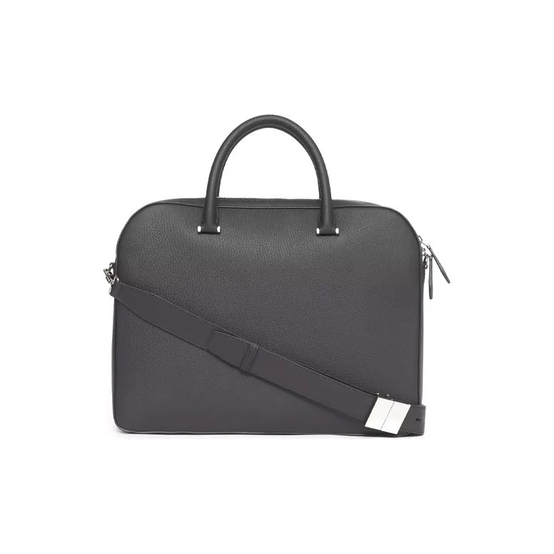 Burberry Olympia Leather Portable One Shoulder Crossbody Briefcases Men's-3