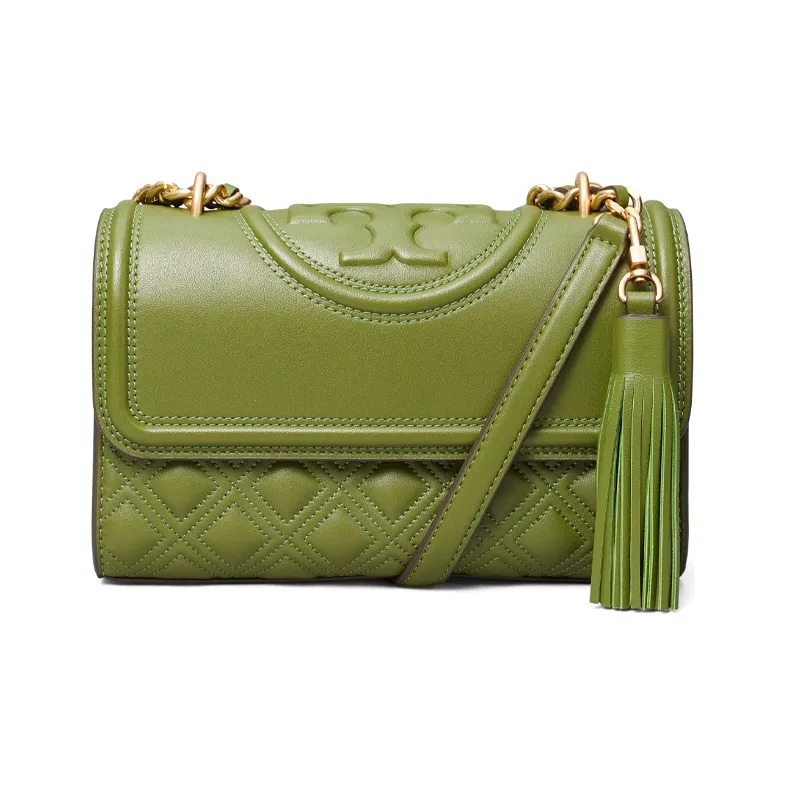 TORY BURCH Sheepskin Crossbody Bag Shoulder Bag Women's Green-0
