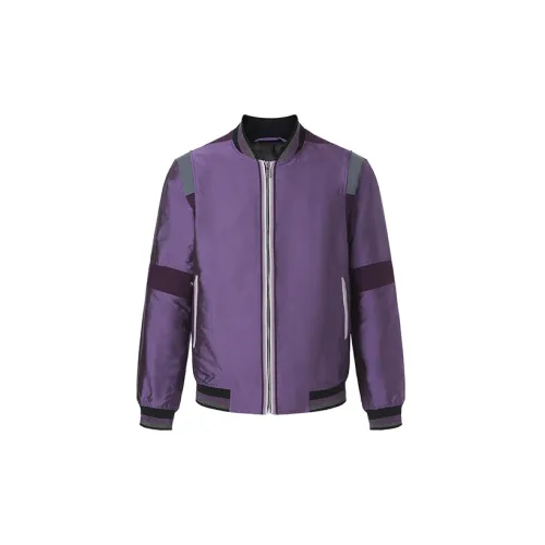 DAVID NAMAN Jackets Men Purple