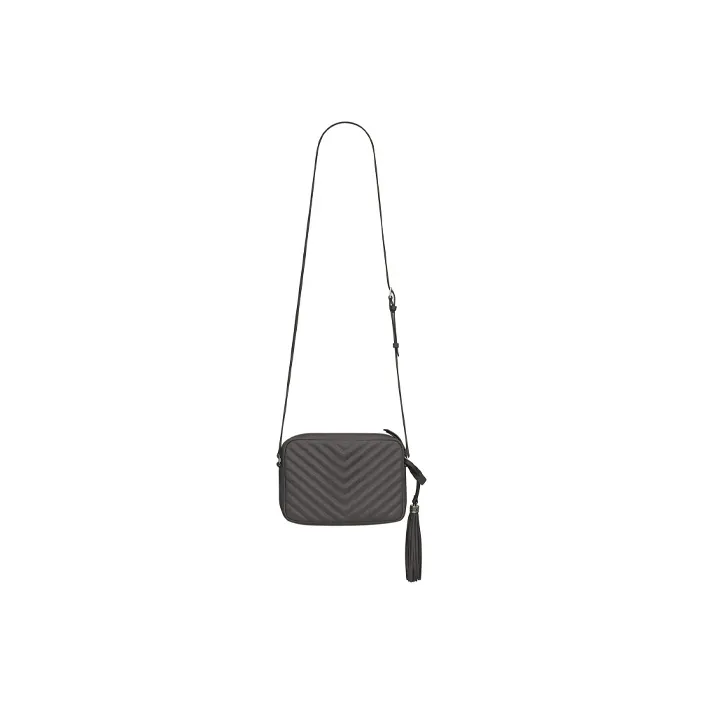 SAINT LAURENT Lou Crossbody Bag Quilted Black-2