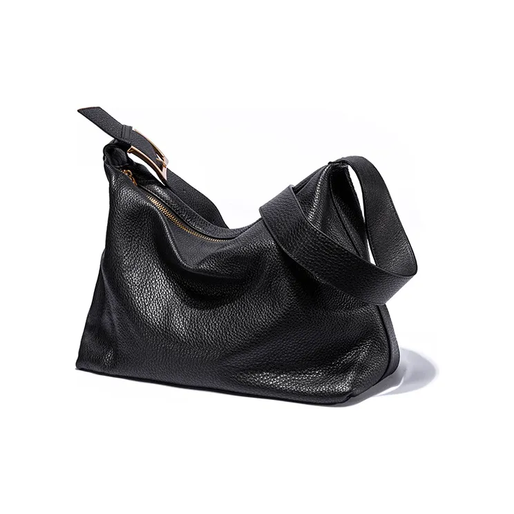Ace Paul Genuine Leather Top Grain Cow Leather Tote Bag Shopping Bag Shoulder Bag Crossbody Bag Regular Unisex Black-1