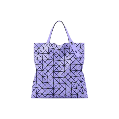 ISSEY MIYAKE Female Prism Gloss Shiny Rhombic Tote Bag PVC Hand Bag Ten Grid Purple Sling Bag