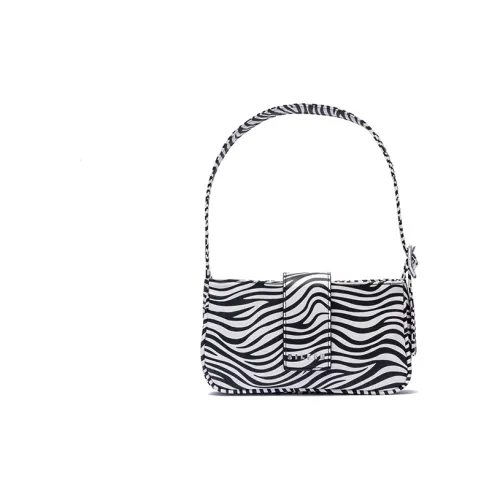 SILFEN Recycled Material Shoulder Bag Regular Women's Zebra Print