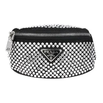 PRADA Fabric Fanny Pack Regular Women's Black