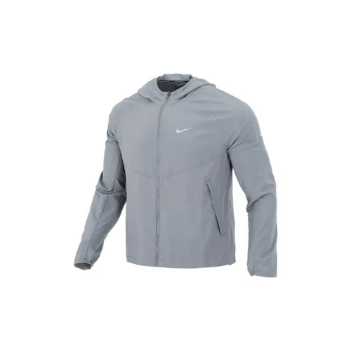 Nike MILER Jackets Men Gray