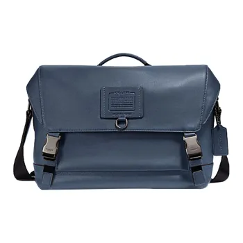 COACH Rivington Soft Pebbled Leather Briefcase Cycling Bag Handbag Shoulder Bag Crossbody Bag Large Size Men's Denim