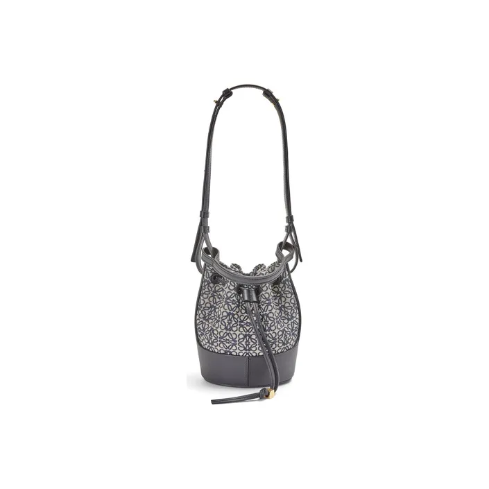 LOEWE Balloon Calfskin Canvas Balloon Bag Shoulder Bag Crossbody Bag Handbag Mini Women's Marine Blue/Black-1