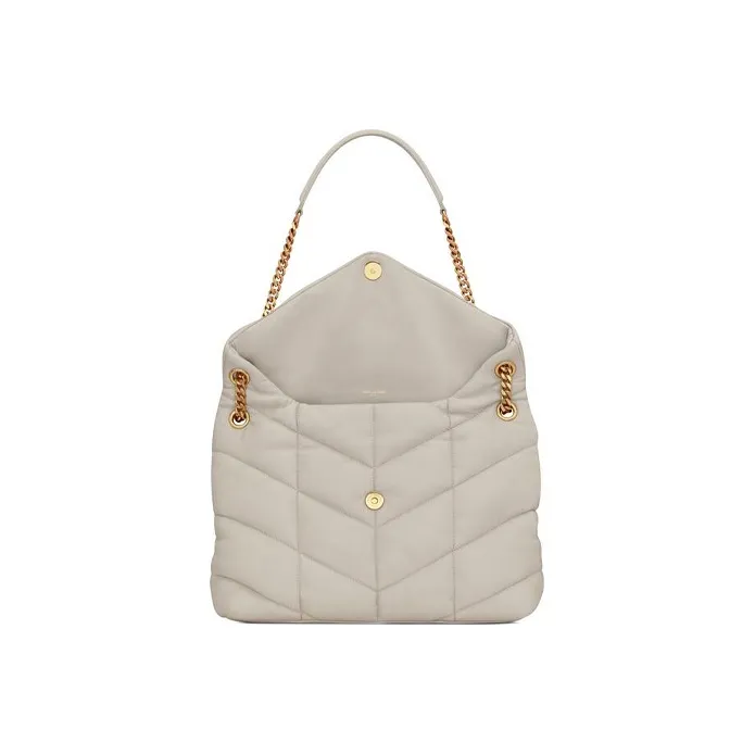 SAINT LAURENT Medium Loulou Quilted Puffer Shoulder Bag-4
